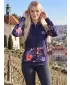 Frauen -Sweatshirt bei Reißverschlussprämie ALTISPORT VOJ/ALW063MI02 DUNKELVIOLETT
