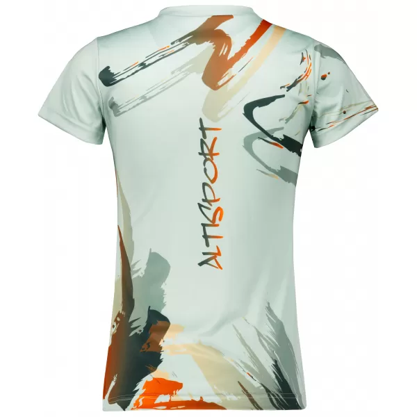  Frauenfunktional T -Shirt Premium ALTISPORT VOJ/ALW074TR01 GRÜN-ORANGE 