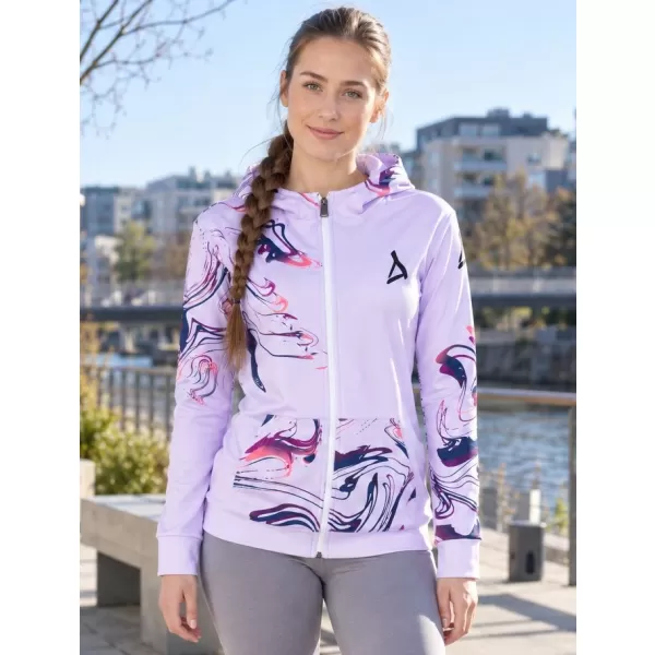  Frauen -Sweatshirt bei Reißverschlussprämie ALTISPORT VOJ/ALW064MI02 LILA 