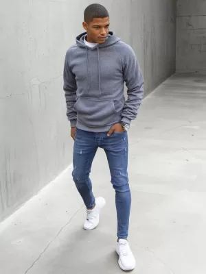 Herren -Sweatshirt DSTREET BX5479 DUNKELGRAU