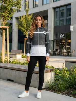 Frauen -Sweatshirt bei Reißverschlussprämie ALTISPORT VOJ/ALW023MI02 GRAU