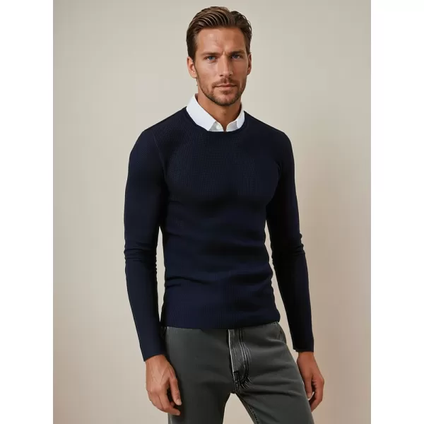  Herrenpullover DSTREET WX2294 DUNKELBLAU 