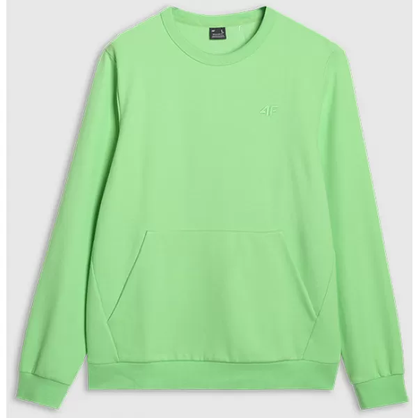  Herren -Sweatshirt 4F RSS25TSWSM2149 HELLGRÜN 