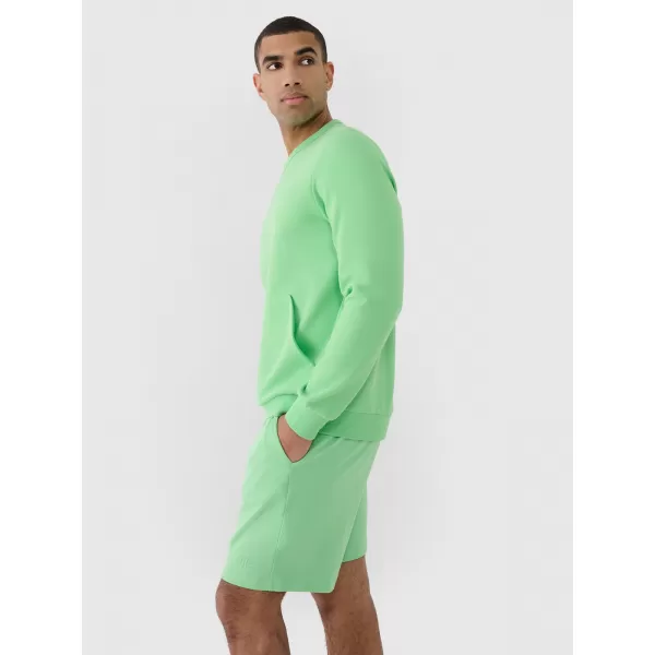  Herren -Sweatshirt 4F RSS25TSWSM2149 HELLGRÜN 
