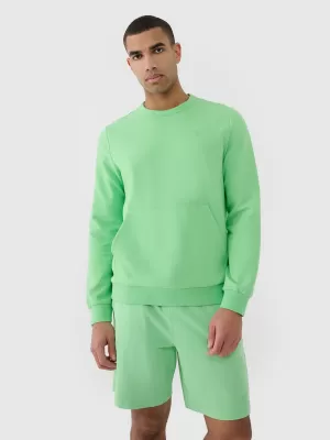 Herren -Sweatshirt 4F RSS25TSWSM2149 HELLGRÜN