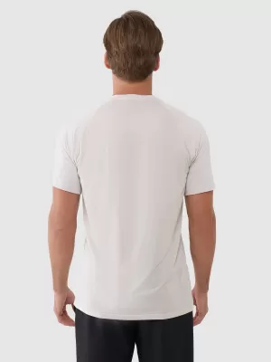 Herren -funktionales Hemd 4F WSS25TFTSM1217 CREME