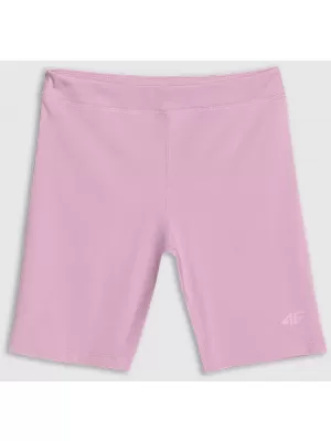 Elastische Shorts für Kinder 4F JWSS25TFSTF041 HELLROSA