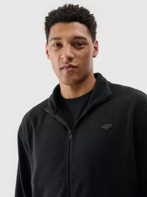 Fleece Sweatshirt 4F WMM00TFLEM316 TIEF SCHWARZ
