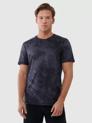 Herren -funktionales Hemd 4F WSS25TFTSM1216 SCHWARZE ALOVER