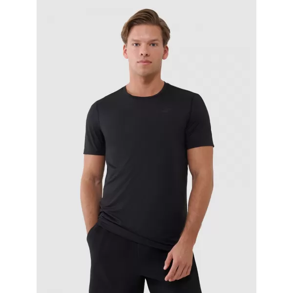  Herren -funktionales Hemd 4F WSS25TFTSM1215 TIEF SCHWARZ 