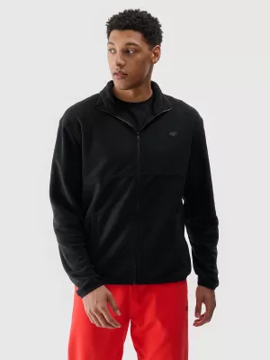 Fleece Sweatshirt 4F WMM00TFLEM316 TIEF SCHWARZ