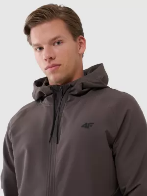 Männer funktionales Sweatshirt 4F WSS25TFSWM458 BRAUN