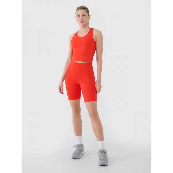  Damenkürzige Leggings 4F WSS25TFSTF016 ROT 