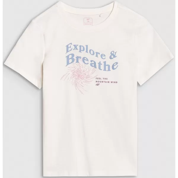  T -Shirt 4F JWSS25TTSHF1854 CREMEFARBEN 