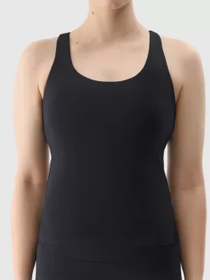Tanktop 4F WSS25TFSLF428 TIEF SCHWARZ