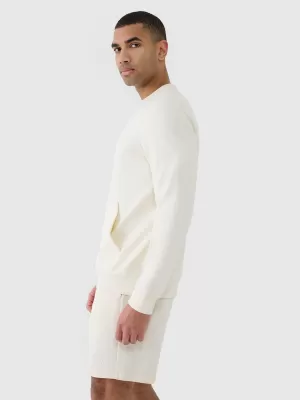 Herren Sweatshirt 4F RSS25TSWSM2149 CREME