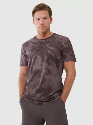 Herren -funktionales Hemd 4F WSS25TFTSM1216 BROWN ALOVER