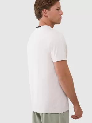 Herren -funktionales Hemd 4F WSS25TFTSM1215 CREME