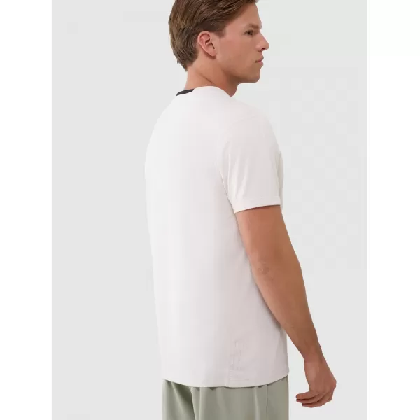  Herren -funktionales Hemd 4F WSS25TFTSM1215 CREME 