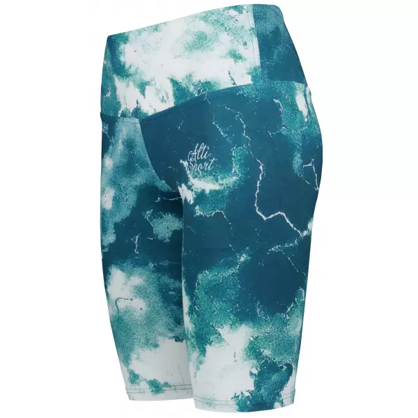  Frauen -Leggings über den Knien Premium ALTISPORT VOJ/ALW066LEG02 GRÜN -BLUE 