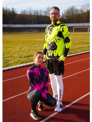 Herren Sport Sweatshirt Premium Plus ALTISPORT VOJ/ALM076MI04 FLUO-GELB