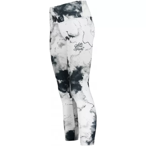  Lange Leggings für Frauen Premium ALTISPORT VOJ/ALW066LEG01 WEIß -UND -SCHWARZ 