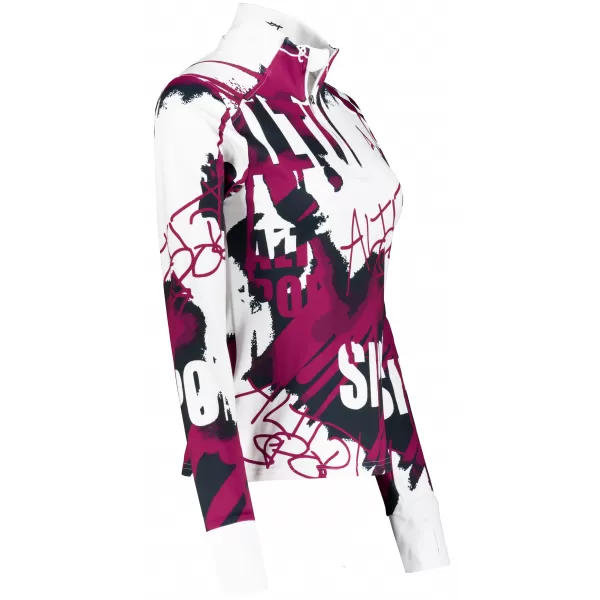  Frauen Sport Sweatshirt Premium Plus ALTISPORT VOJ/ALW076MI04 WEIß/WEIN 
