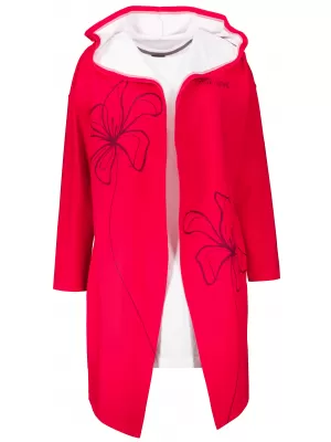 Premium-Cardigan für Damen ALTISPORT VOJ/ALW075MI07 LEUCHTEND ROT