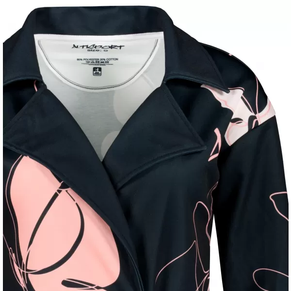  Frauen -Sweatshirt -Premium -Tasche für Frauen ALTISPORT VOJ/ALW086MI05 SCHWARZVIOLETT 