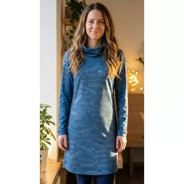  Damen erweitertes Premium -Sweatshirt ALTISPORT VOJ/ALW067MI06 BLAU 