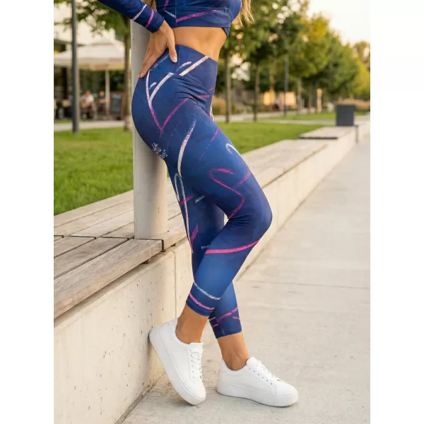  Lange Leggings für Frauen Premium ALTISPORT VOJ/ALW082LEG01 DUNKELBLAU 