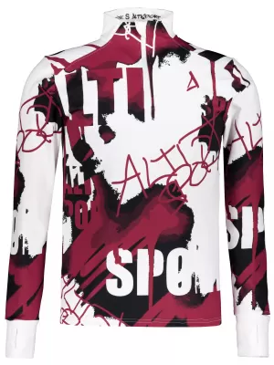 Herren Sport Sweatshirt Premium Plus ALTISPORT VOJ/ALM076MI04 WEIß/ROT