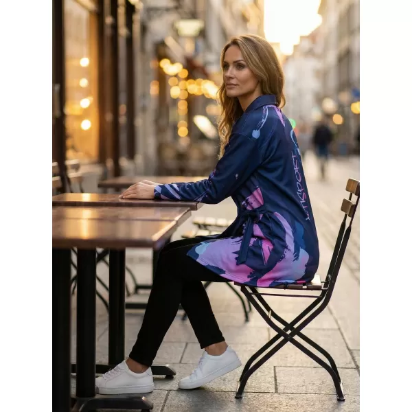 Frauen -Sweatshirt -Premium -Tasche für Frauen ALTISPORT VOJ/ALW074MI05 BLAU-VIOLETT 