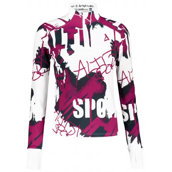  Frauen Sport Sweatshirt Premium Plus ALTISPORT VOJ/ALW076MI04 WEIß/WEIN 