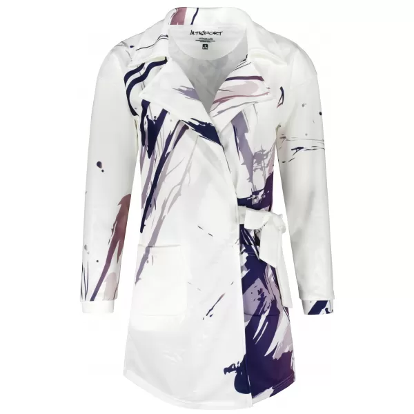  Frauen -Sweatshirt -Premium -Tasche für Frauen ALTISPORT VOJ/ALW074MI05 WEIß -VIOLETT 