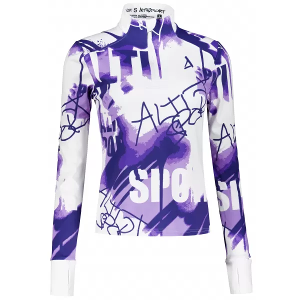  Frauen Sport Sweatshirt Premium Plus ALTISPORT VOJ/ALW076MI04 VIOLETT/WEIß 