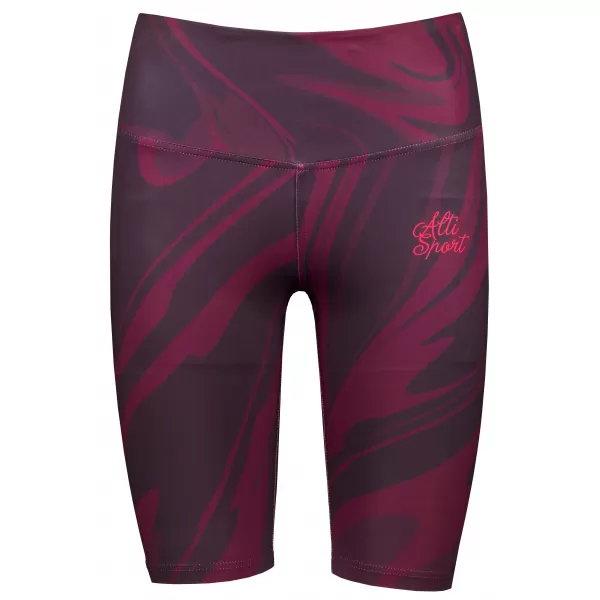  Frauen -Leggings über den Knien Premium ALTISPORT VOJ/ALW072LEG02 WEINRÖTET 