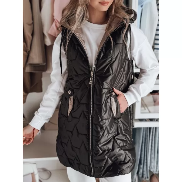  Weste DSTREET GLITTI TY4804 SCHWARZ 