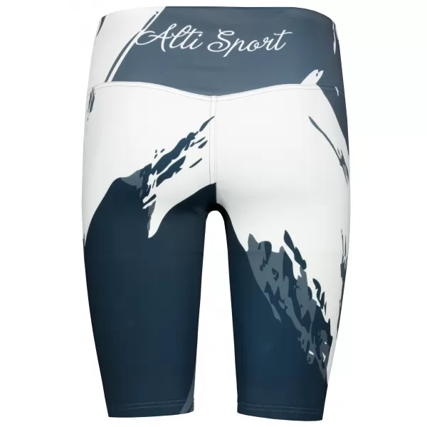  Frauen -Leggings über den Knien Premium ALTISPORT VOJ/ALW081LEG02 SCHWARZGRAU 