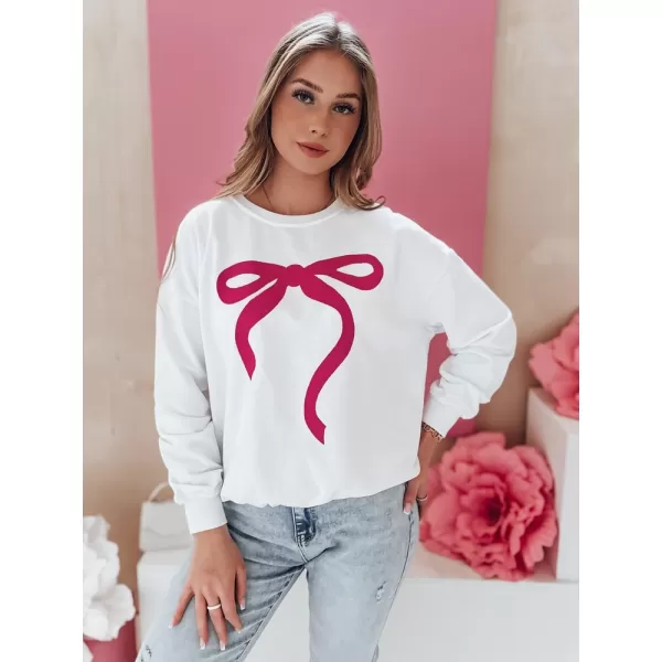  Frauen übergroße Sweatshirt für Frauen DSTREET SOFTTIE BY1359 WEIß 