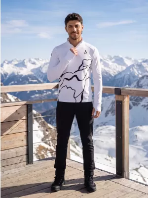 Herren Sport Sweatshirt Premium Plus ALTISPORT VOJ/ALM073MI04 WEIß