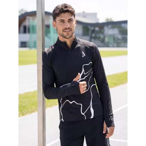  Herren Sport Sweatshirt Premium Plus ALTISPORT VOJ/ALM073MI04 SCHWARZ 