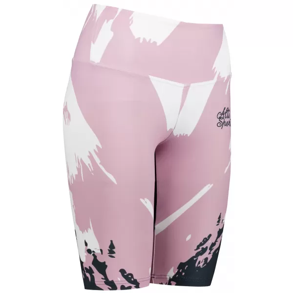  Frauen -Leggings über den Knien Premium ALTISPORT VOJ/ALW081LEG02 ROSA SCHWARZ 