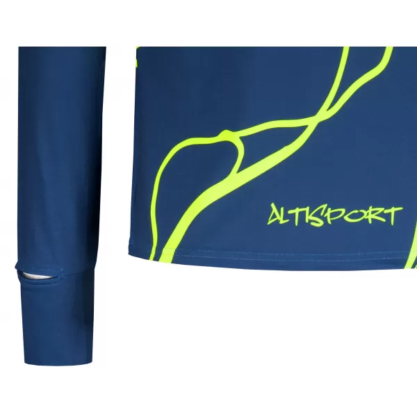 Herren Sport Sweatshirt Premium Plus ALTISPORT VOJ/ALM073MI04 MARINE-FLUO GELB 