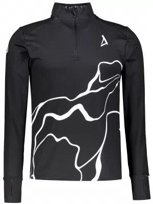 Herren Sport Sweatshirt Premium Plus ALTISPORT VOJ/ALM073MI04 SCHWARZ