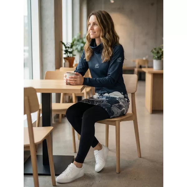  Damen erweitertes Premium -Sweatshirt ALTISPORT VOJ/ALW090MI06 SCHWARZ 