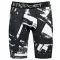 Männersport -Leggings über den Knien der Prämie ALTISPORT VOJ/ALM079LEG02 SCHWARZ UND WEIß