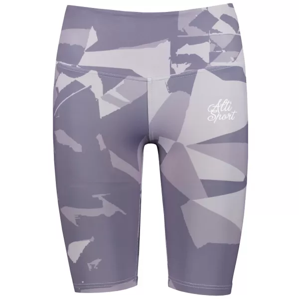  Frauen -Leggings über den Knien Premium ALTISPORT VOJ/ALW080LEG02 GRAUVIOLETT 