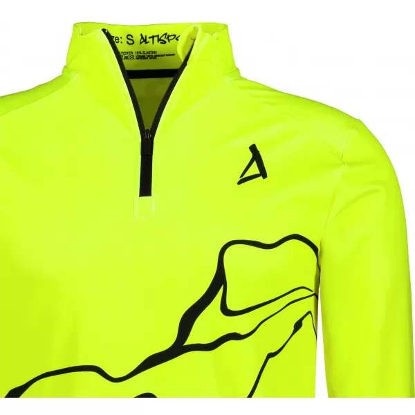  Herren Sport Sweatshirt Premium Plus ALTISPORT VOJ/ALM073MI04 FLUO-GELB 