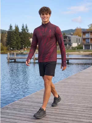 Herren Sport Sweatshirt Premium Plus ALTISPORT VOJ/ALM072MI04 WEINRÖTET